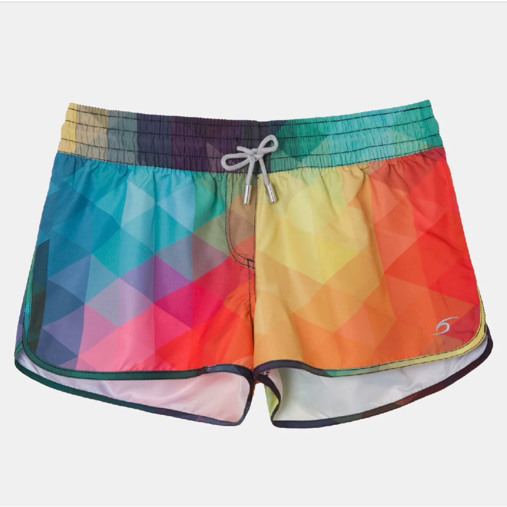 Nwt Surf Cuz Prisma Rainbow Board Shorts